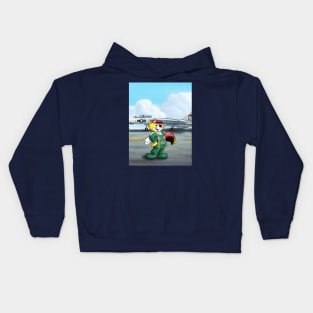 Top Cat F-14 Tomcat Pilot Kids Hoodie